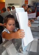 Polling station in Sevastopol