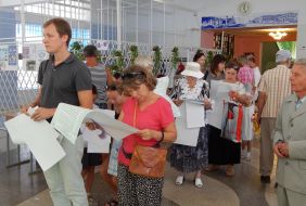 Polling station in Sevastopol