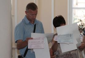 Polling station in Sevastopol