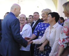 Aleksandr Turchinov and Lyudmila Denisova