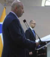 Arseniy Yatsenyuk and Aleksandr Turchinov
