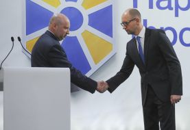 Arseniy Yatsenyuk and Aleksandr Turchinov