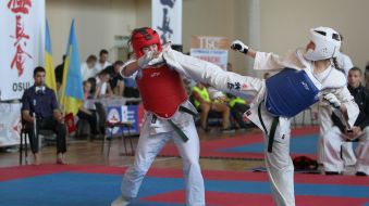 Participants of the Ukrainian championship in Kyokushin Karate