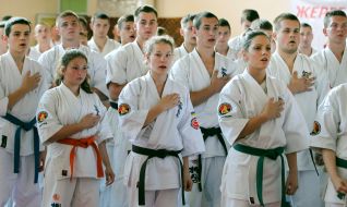 Participants of the Ukrainian championship in Kyokushin Karate