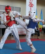 Participants of the Ukrainian championship in Kyokushin Karate