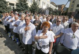 Delegates of the Batkivshchina party congress 