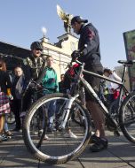 Vitaly Klitschko took part in the flash mob "Ride your bike to work"