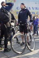 Vitaly Klitschko took part in the flash mob "Ride your bike to work"