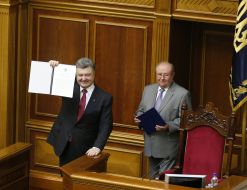 Petr Poroshenko and Valentin Zaychuk