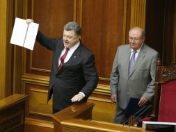 Petr Poroshenko and Valentin Zaychuk