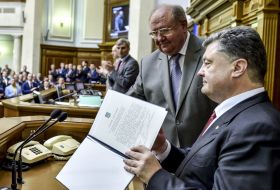 Petr Poroshenko and Valentin Zaychuk