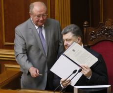 Petr Poroshenko and Valentin Zaychuk