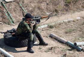 Військовослужбовець на полігоні