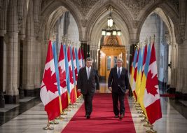 Petr Poroshenko and Stephen Harper
