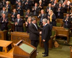 Petr Poroshenko and Stephen Harper