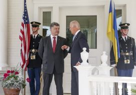 Petr Poroshenko and Joe Biden