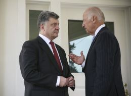 Petr Poroshenko and Joe Biden