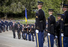 Petr Poroshenko visited Arlington Cemetery