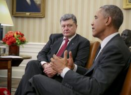 Petr Poroshenko and Barack Obama