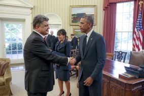 Petr Poroshenko and Barack Obama