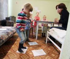 Psychologist working with children
