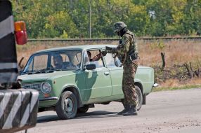 Military at the checkpoint