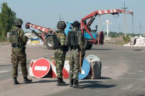 Military at the checkpoint