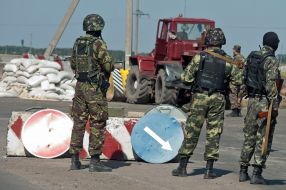 Military at the checkpoint