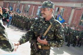 Soldiers of the 37th Battalion of territorial defense