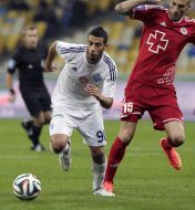 Younes Belhanda and Ivica Zunic