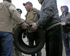 Participants of protest action