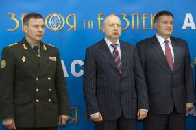 Valery Geletey, Alexandr Turchinov and Arsen Avakov