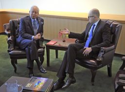 Arseniy Yatsenyuk and Najib Tun Razak