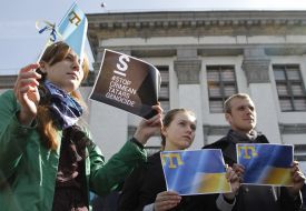 Picket in support of the Crimean Tatar people