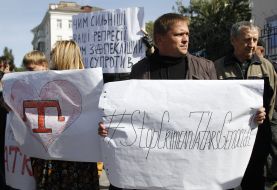 Picket in support of the Crimean Tatar people