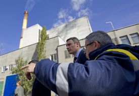 Віталій Кличко на заводі