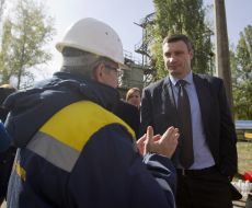 Віталій Кличко на заводі