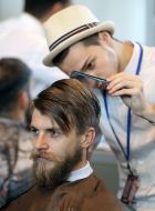 Member contest longhorn and bearded "Barbershop"