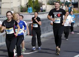 Vitali Klitschko during the charity race