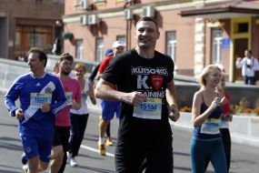 Vitali Klitschko during the charity race