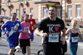 Vitali Klitschko during the charity race