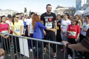 Vitali Klitschko during the charity race