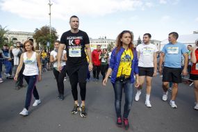 Vitali Klitschko during the charity race