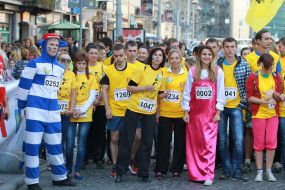 Participants of charity run