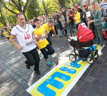 Participants of charity run