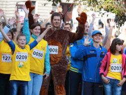 Participants of charity run