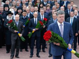 Laying flowers ceremony