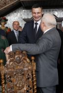 Vitaliy Klichko and Lech Walesa