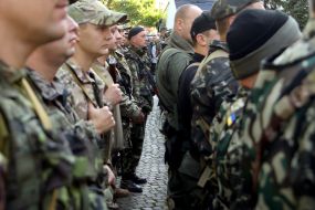 Soldiers of Zakarpattya law enforcement detachment