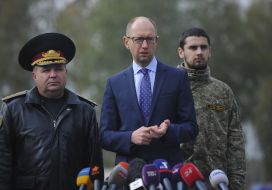 Arseniy Yatsenyuk and Stepan Poltorak